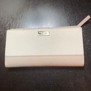 Kate spade wallet cream and muted pink